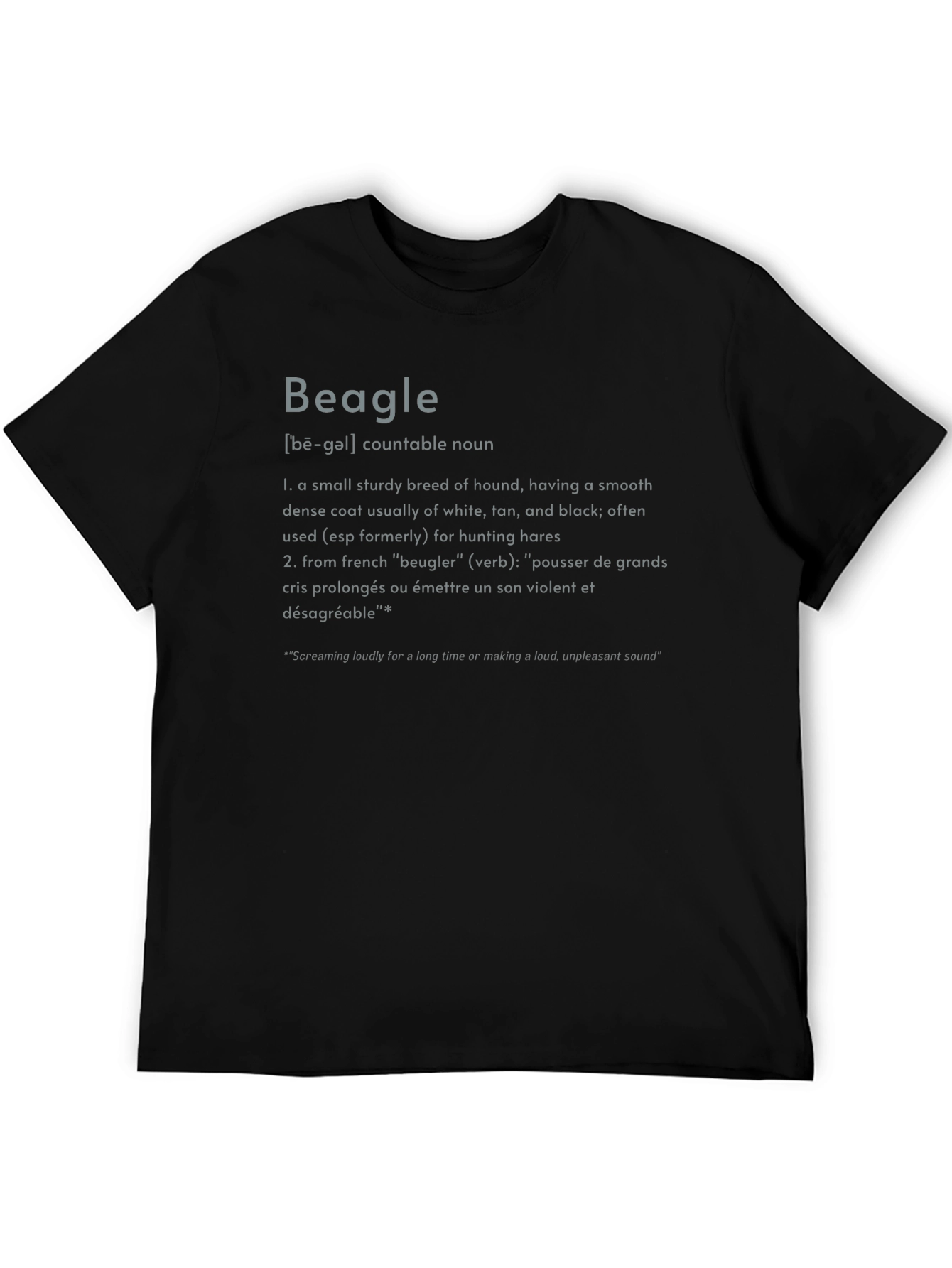 Beagle Definition Graphic Tee - Dog Lovers T-Shirt