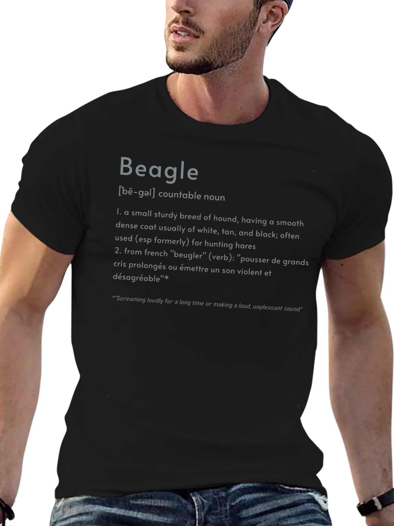 Beagle Definition Graphic Tee - Dog Lovers T-Shirt