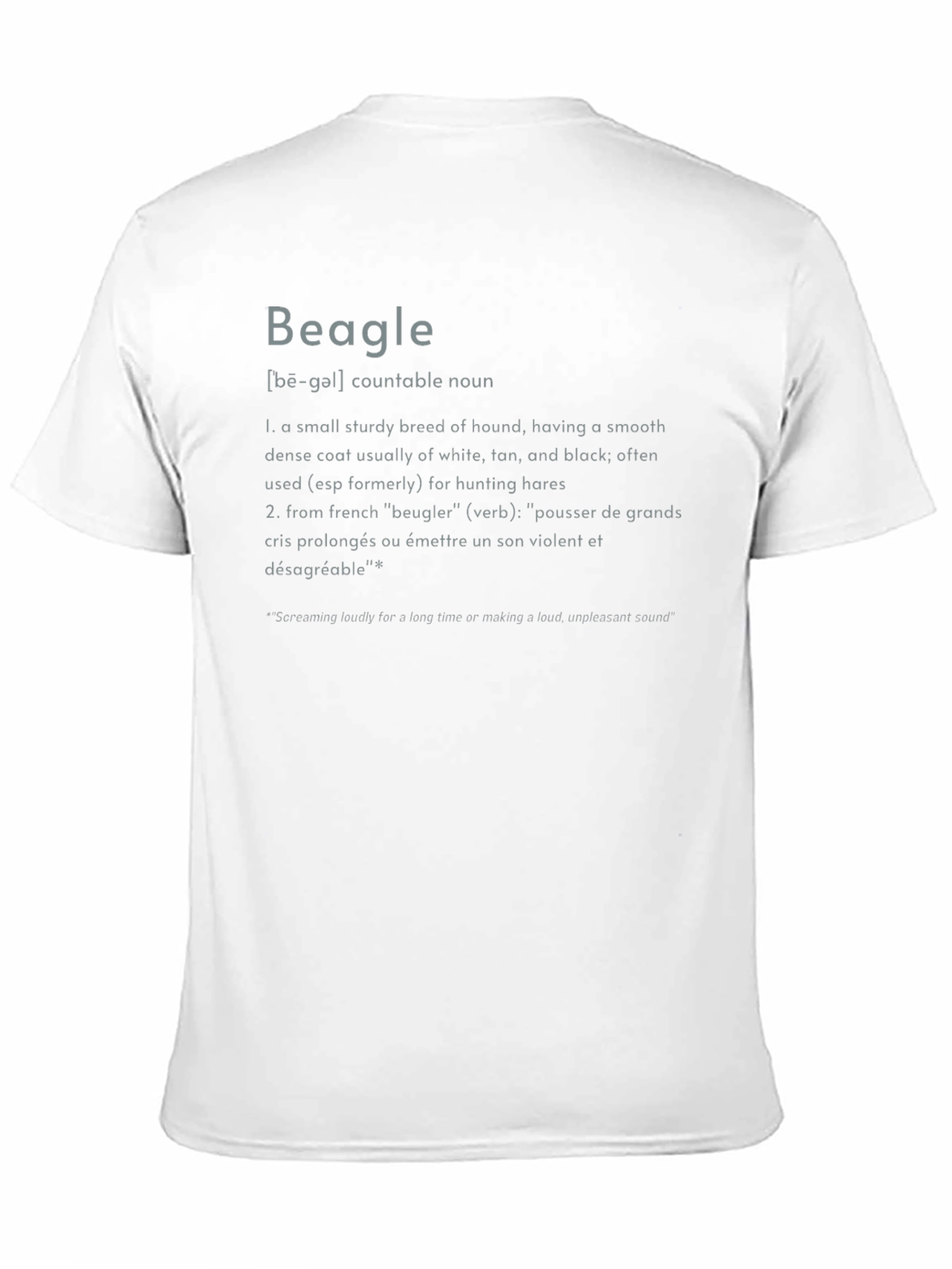 Beagle Definition Graphic Tee - Dog Lovers T-Shirt