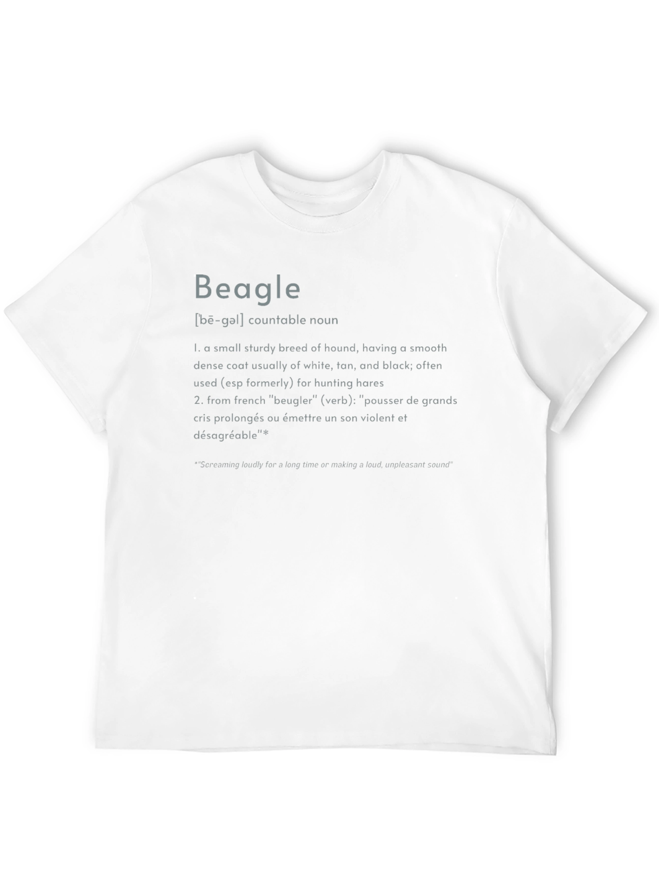 Beagle Definition Graphic Tee - Dog Lovers T-Shirt