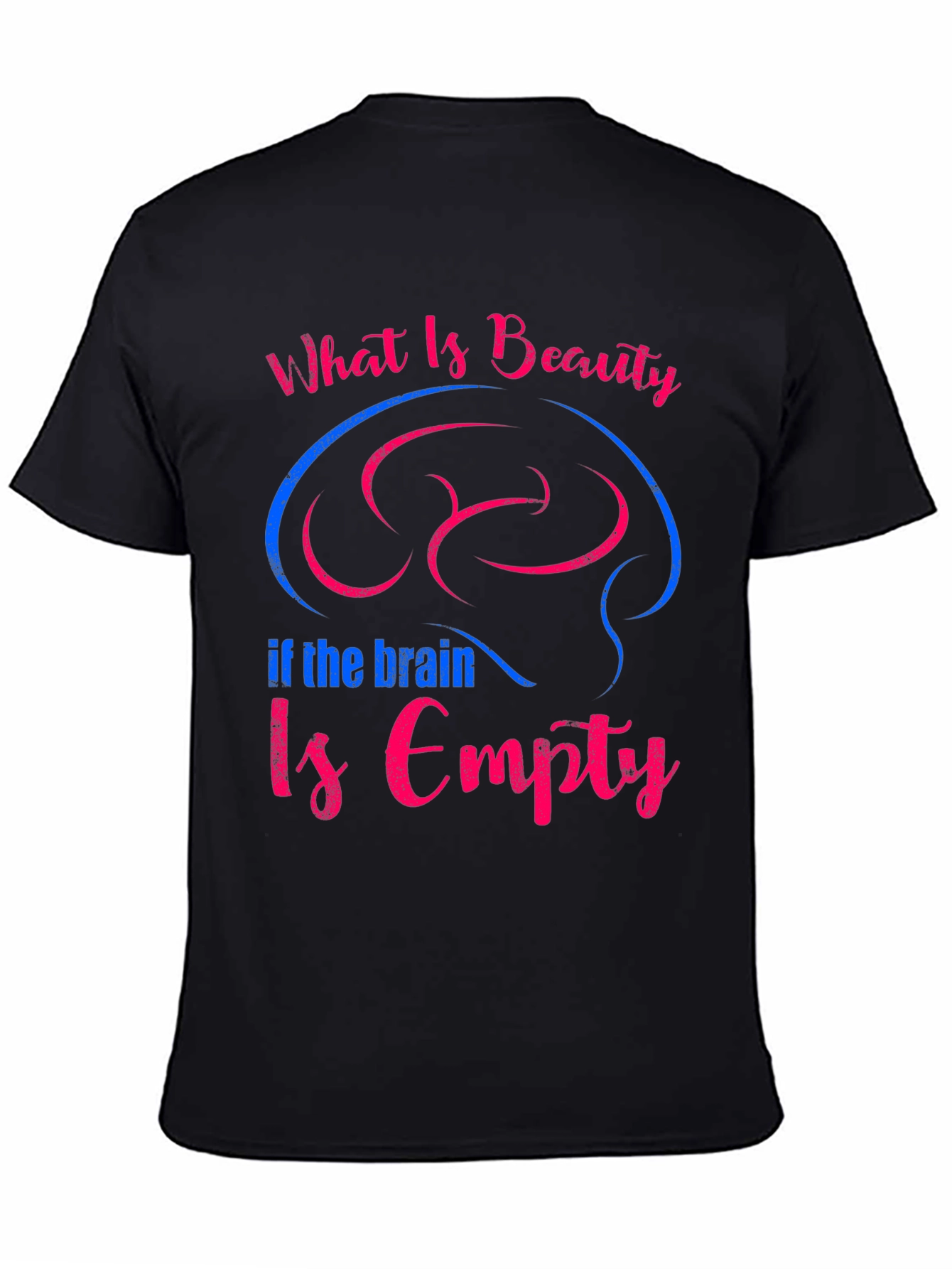 Beauty & Brains Tee - Unisex Cotton Graphic T-Shirt