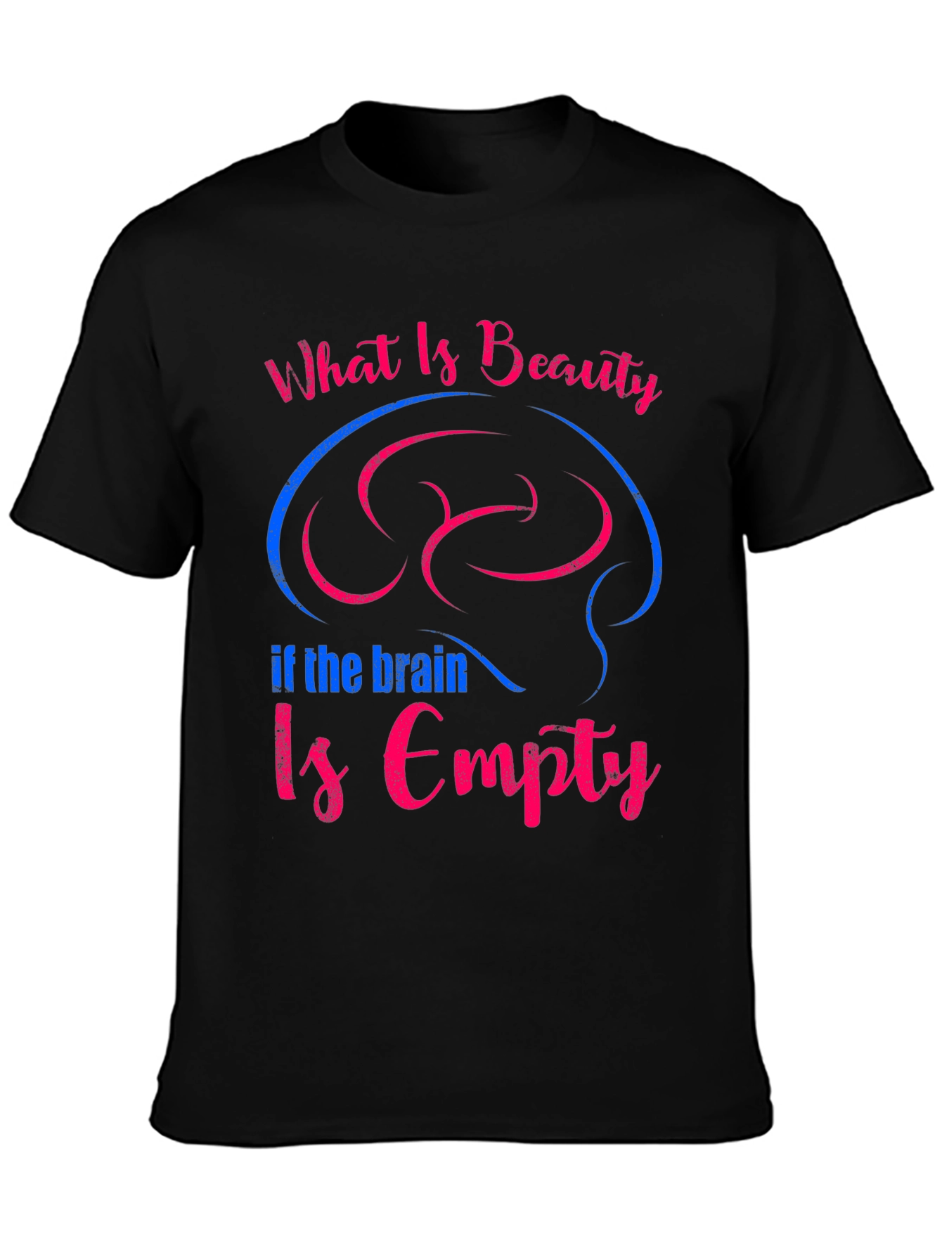 Beauty & Brains Tee - Unisex Cotton Graphic T-Shirt