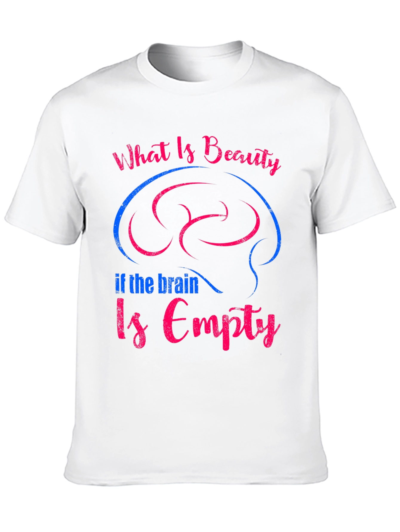 Beauty & Brains Tee - Unisex Cotton Graphic T-Shirt