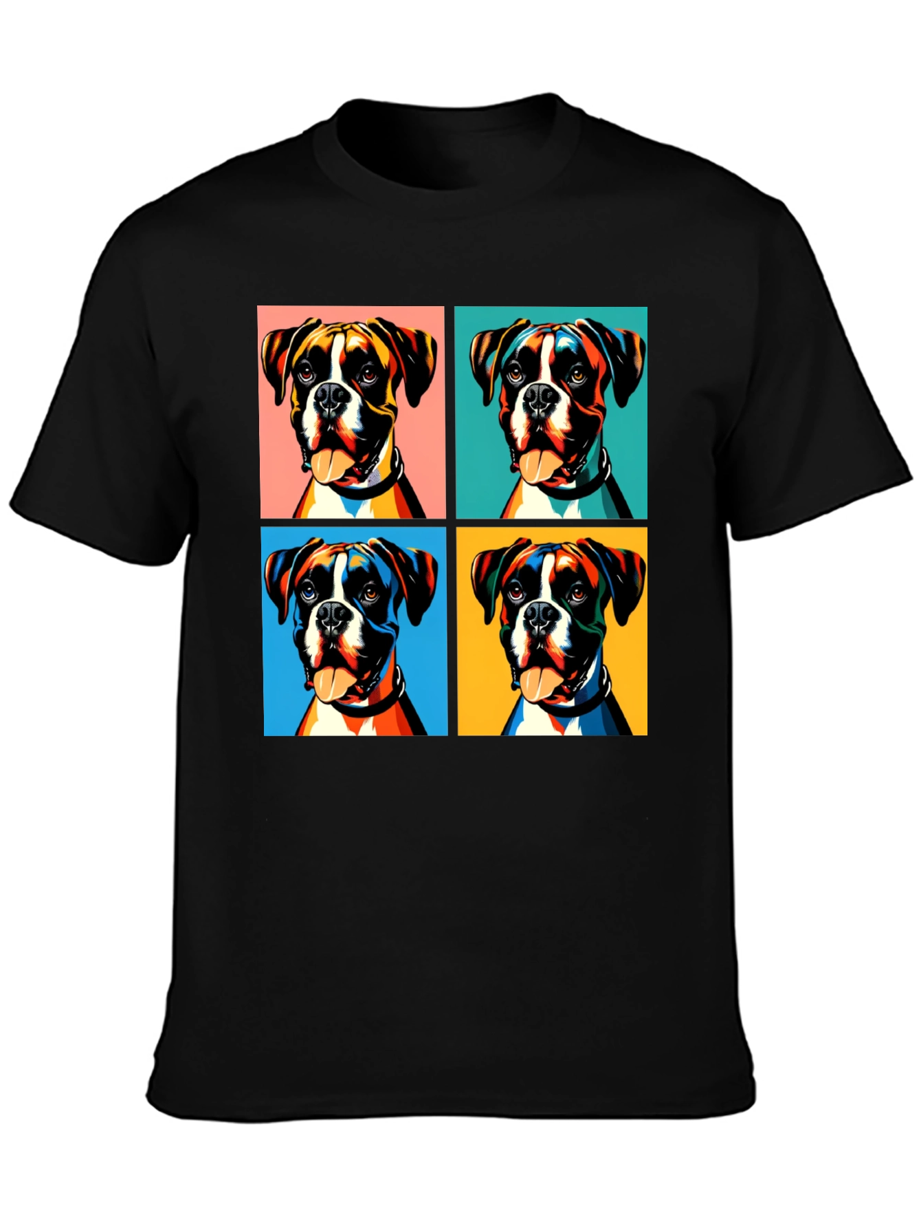 Boxer Dog Pop Art Graphic Tee