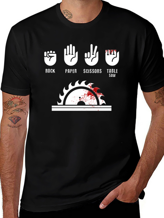 Rock Paper Scissors Table Saw T-Shirt