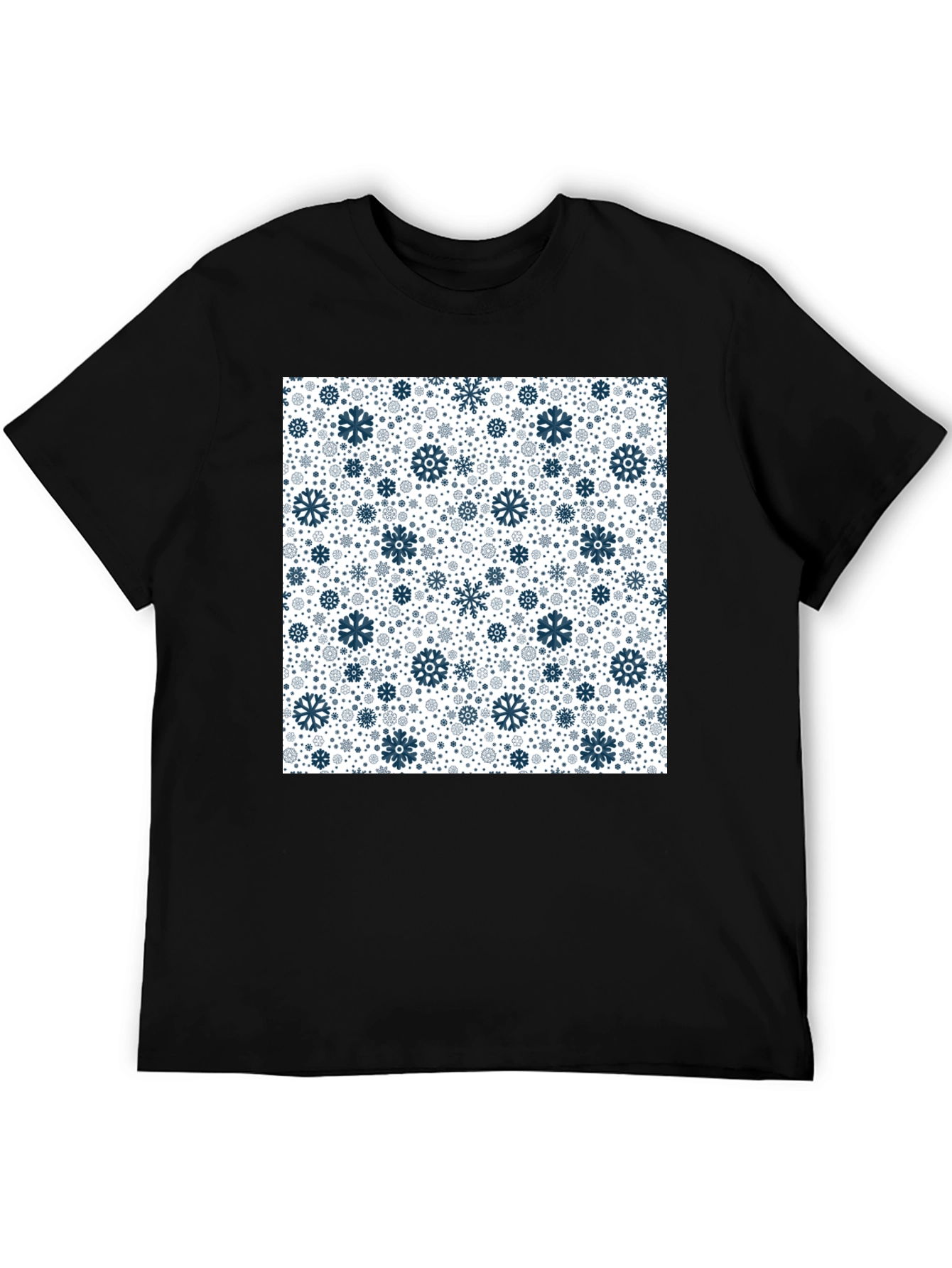Winter Snowflake Pattern T-Shirt
