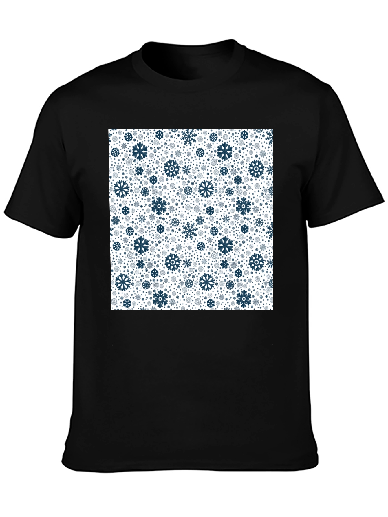 Winter Snowflake Pattern T-Shirt
