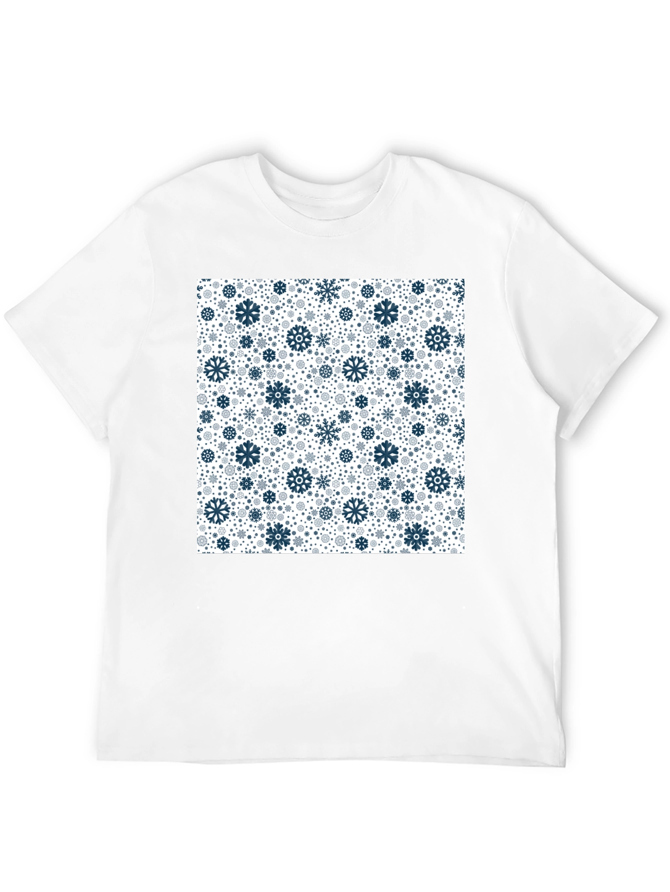 Winter Snowflake Pattern T-Shirt