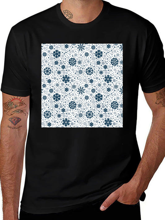 Winter Snowflake Pattern T-Shirt