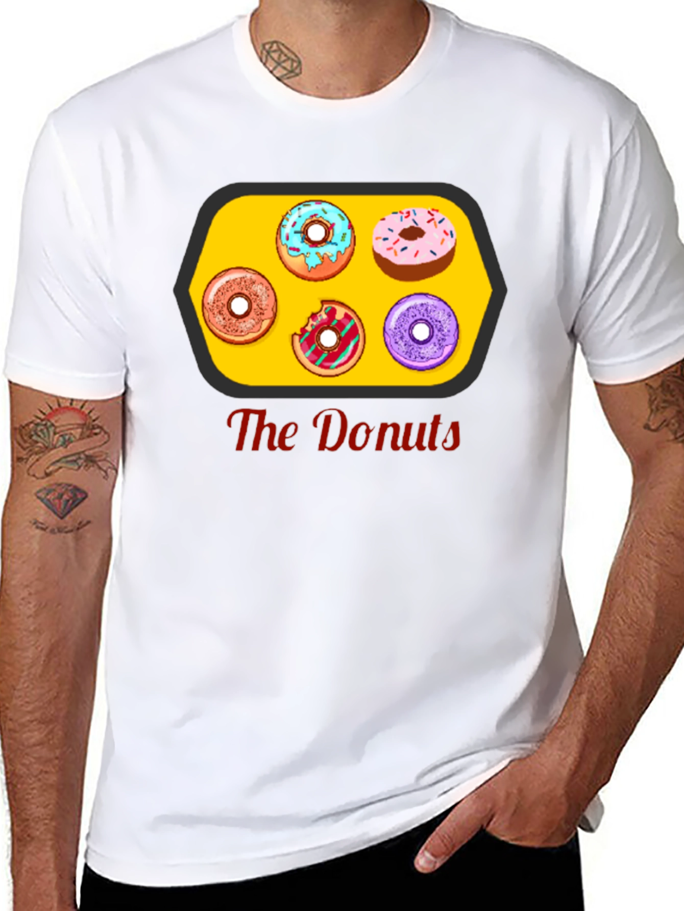The Donuts T-Shirt - Fun Foodie Tee
