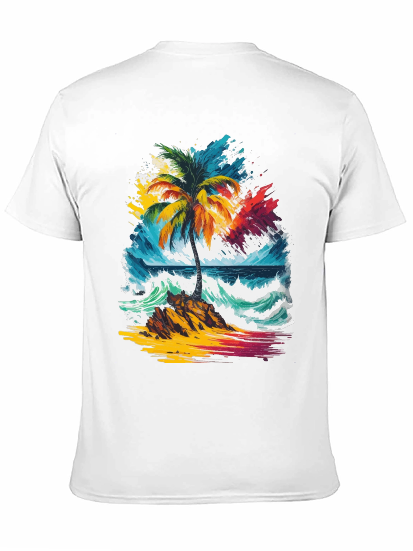 Vibrant Palm Tree Graphic Tee