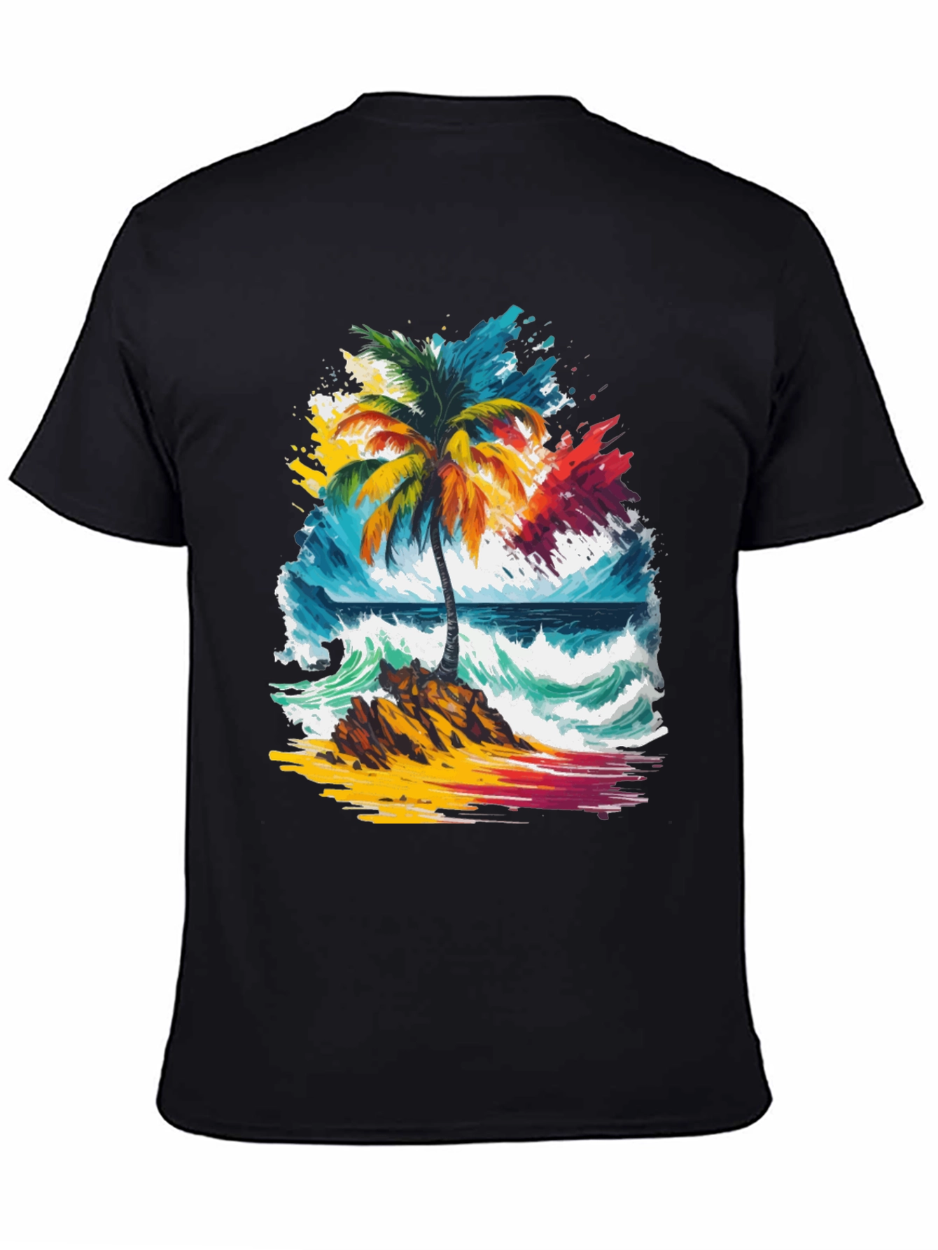 Vibrant Palm Tree Graphic Tee