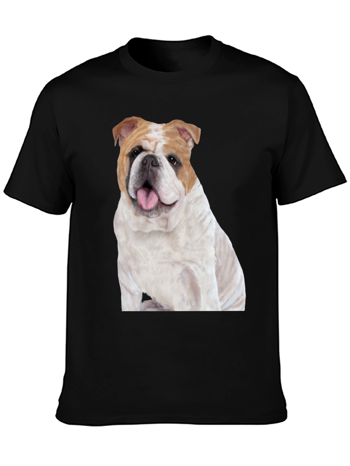Bulldog Graphic T-Shirt - Mens Black Tee