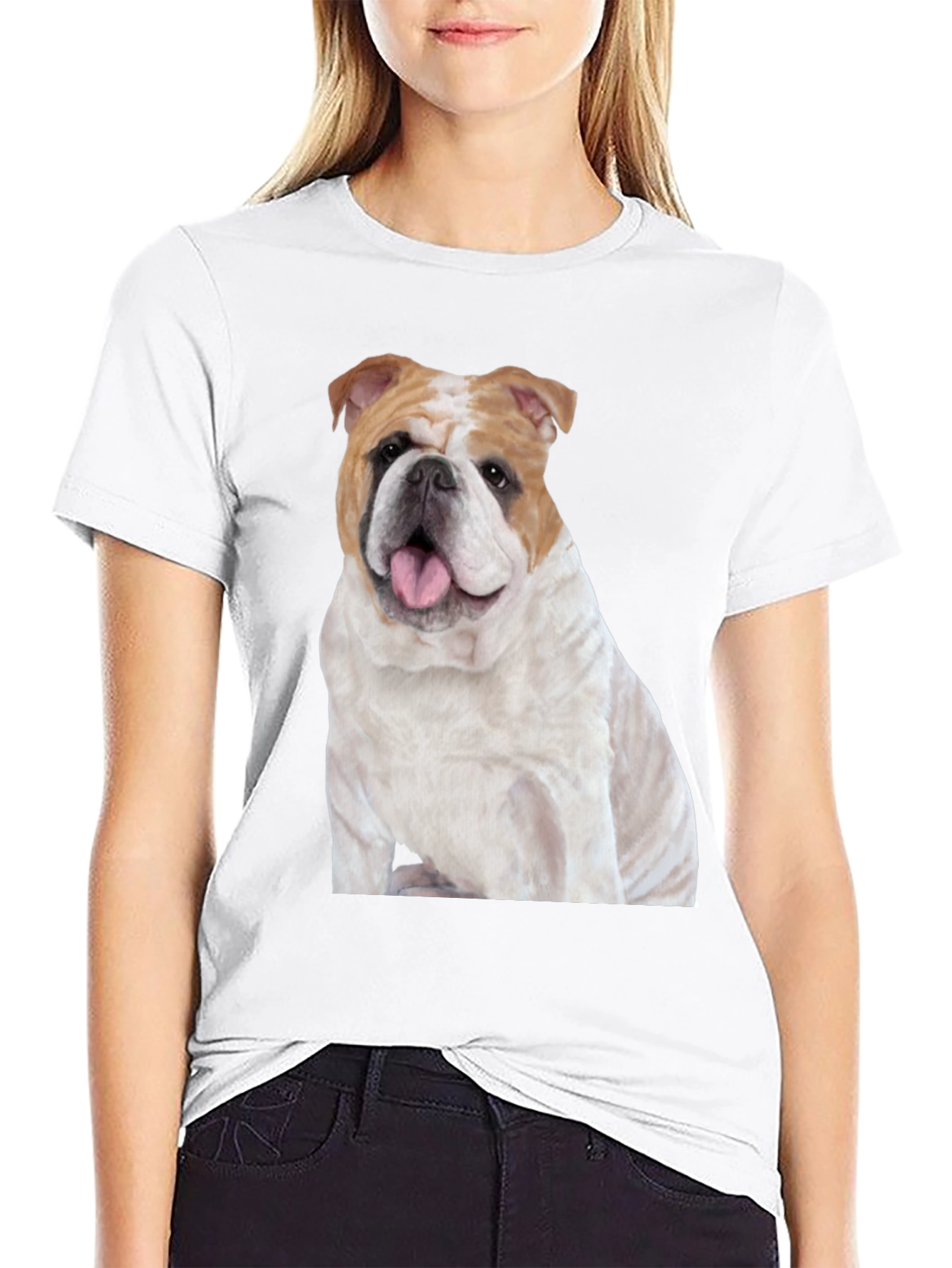 Bulldog Graphic T-Shirt - Mens Black Tee