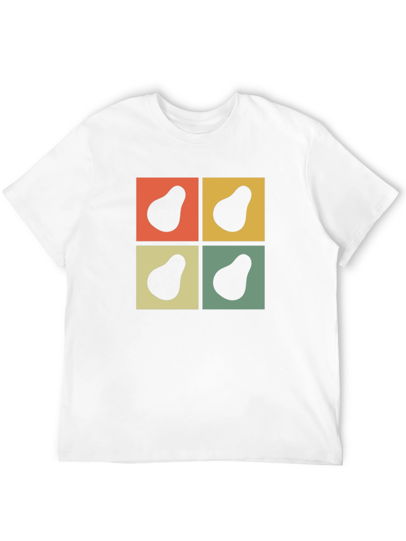 Retro Avocado Square Graphic Tee