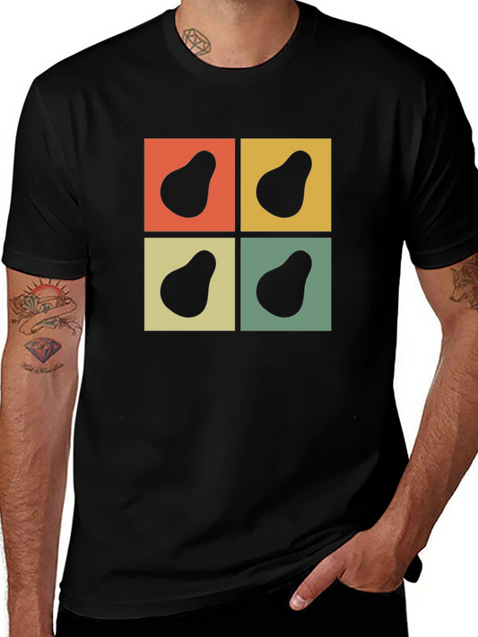 Retro Avocado Square Graphic Tee