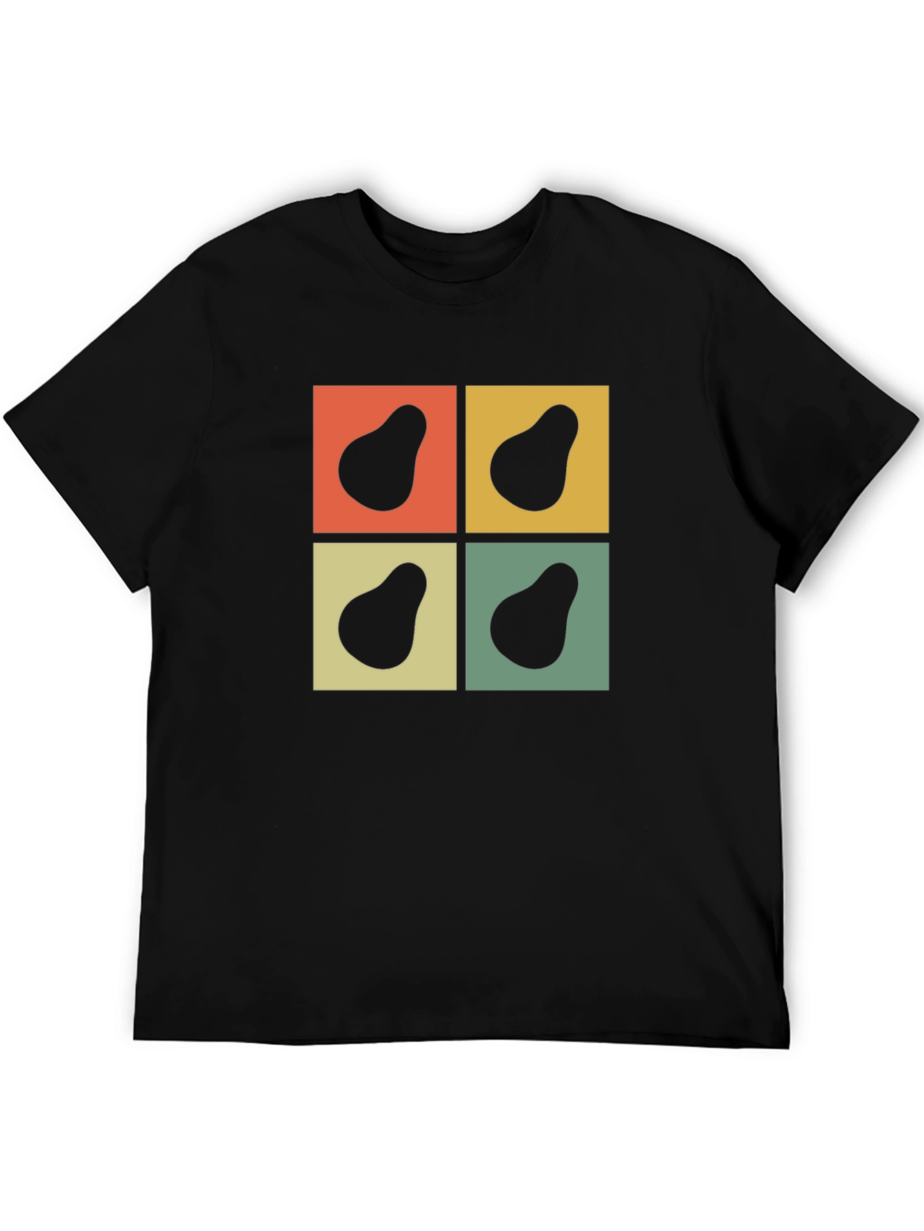 Retro Avocado Square Graphic Tee