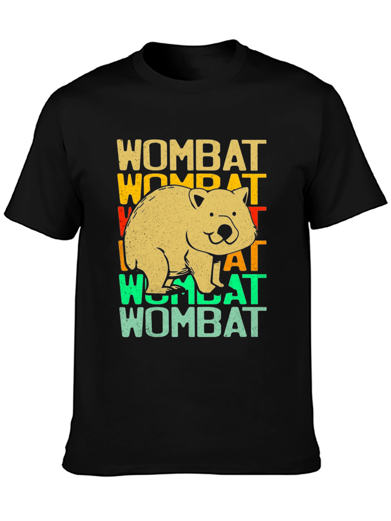 Retro Wombat Graphic T-Shirt - Unisex Cotton Tee