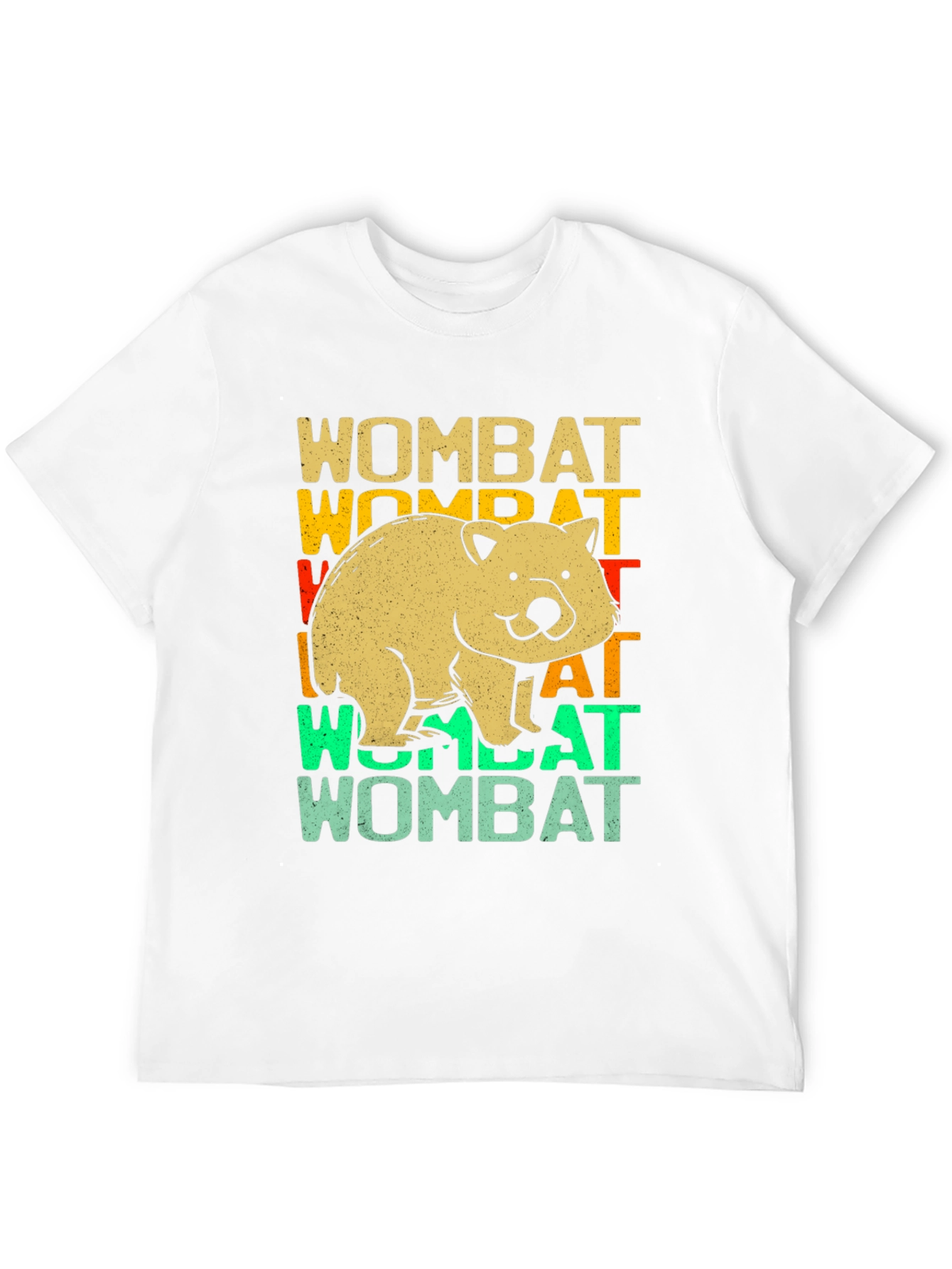 Retro Wombat Graphic T-Shirt - Unisex Cotton Tee