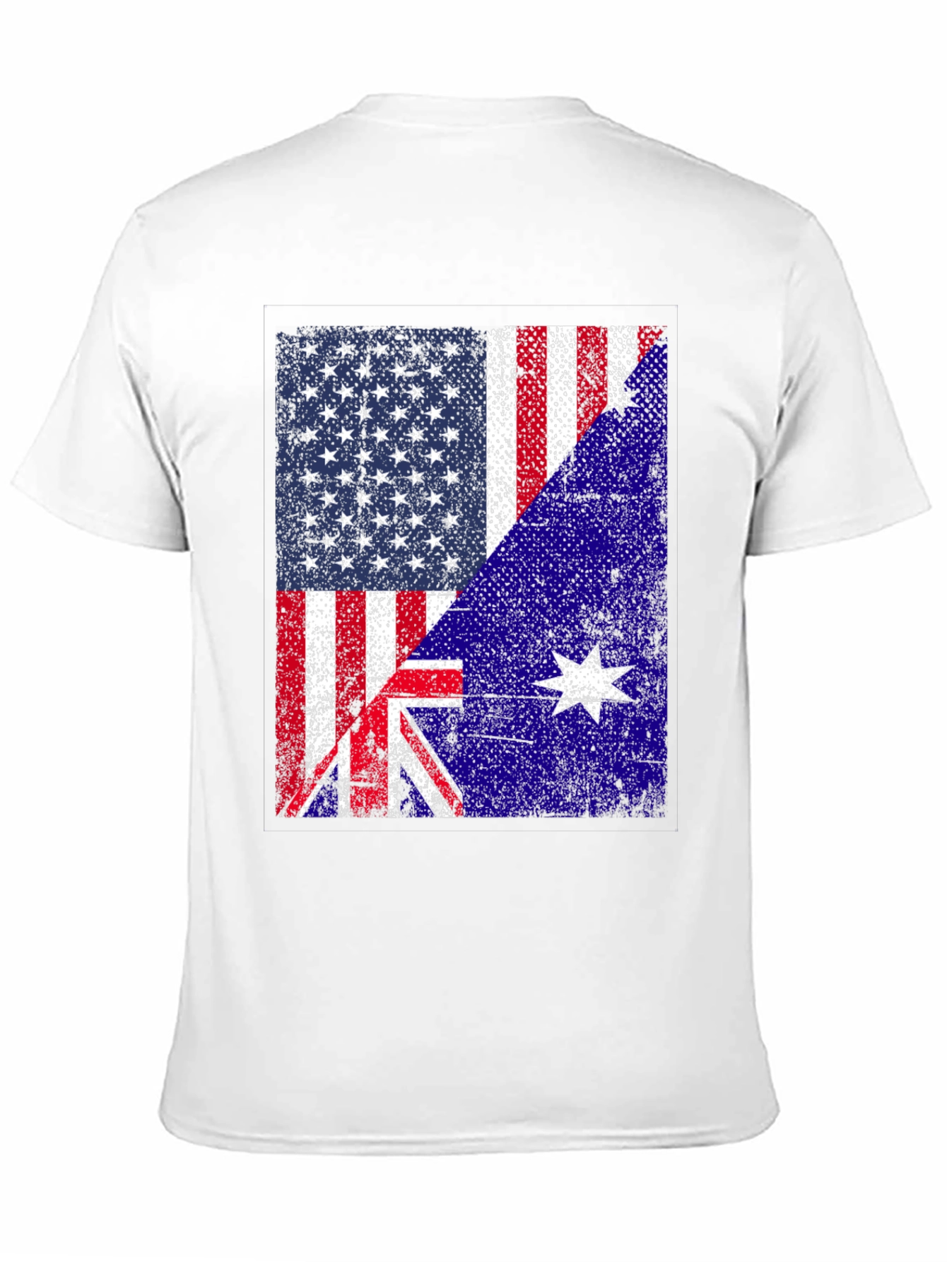 US Australia Flag Graphic T-Shirt