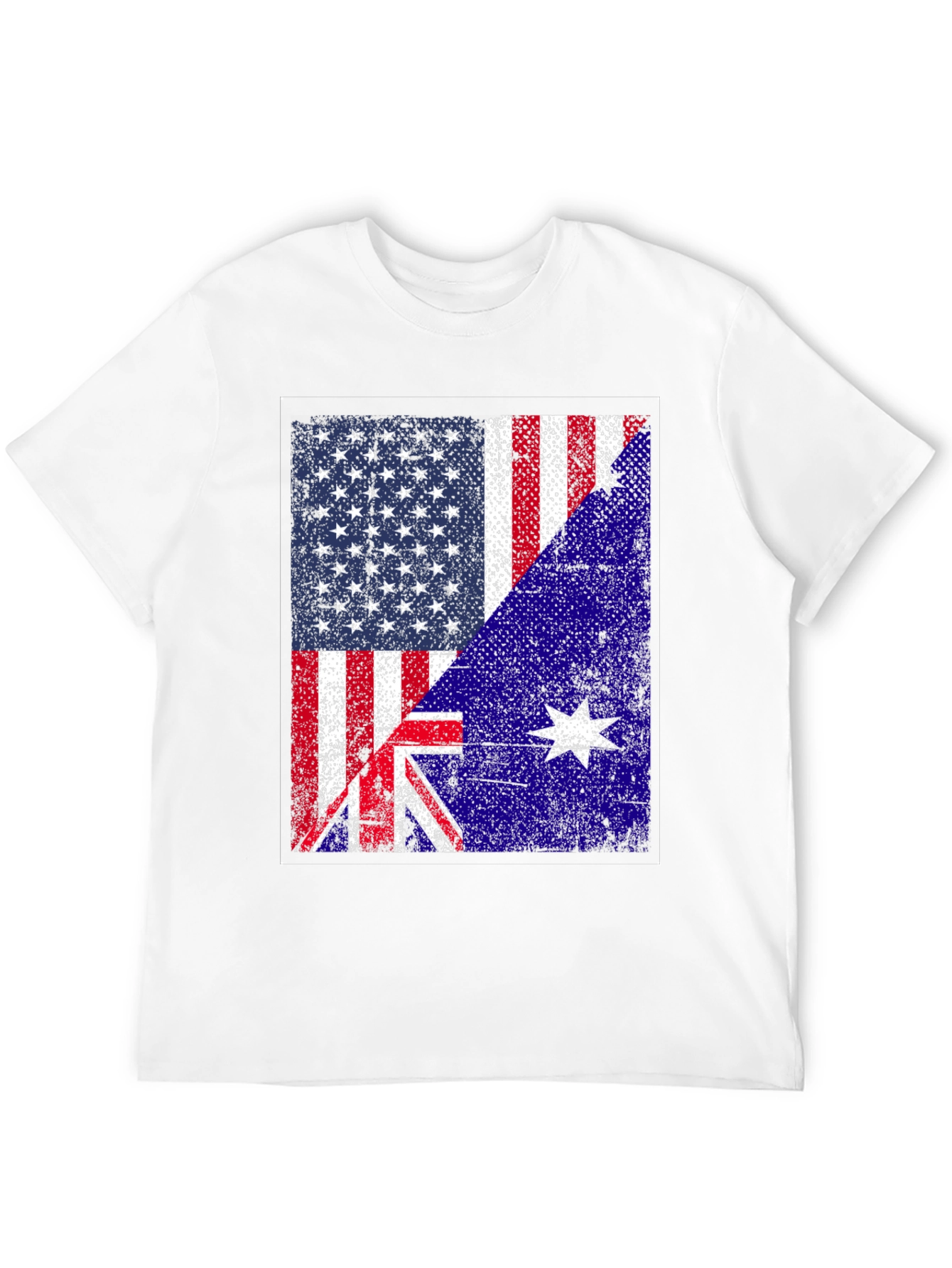 US Australia Flag Graphic T-Shirt