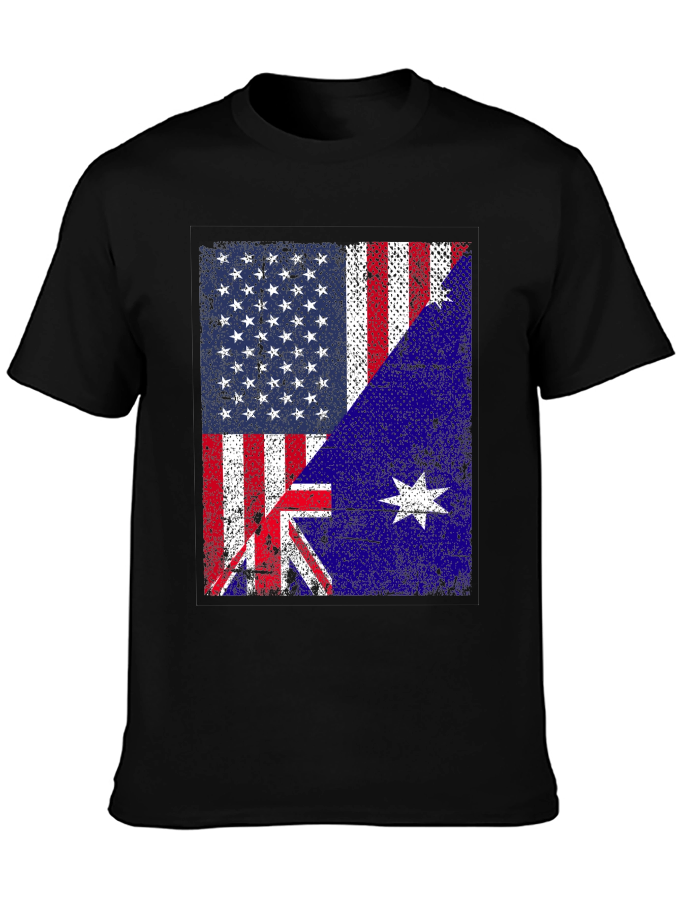 US Australia Flag Graphic T-Shirt