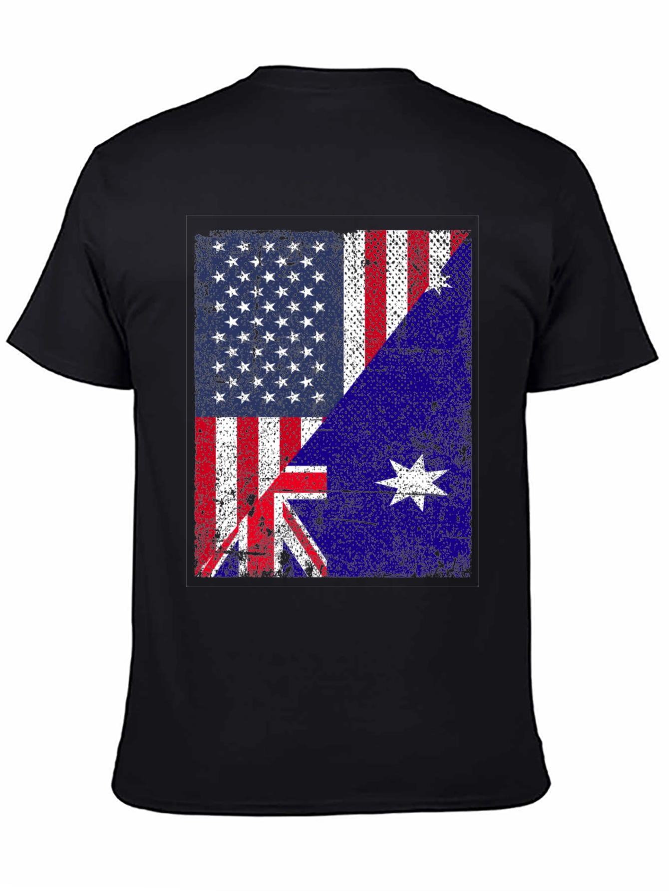 US Australia Flag Graphic T-Shirt