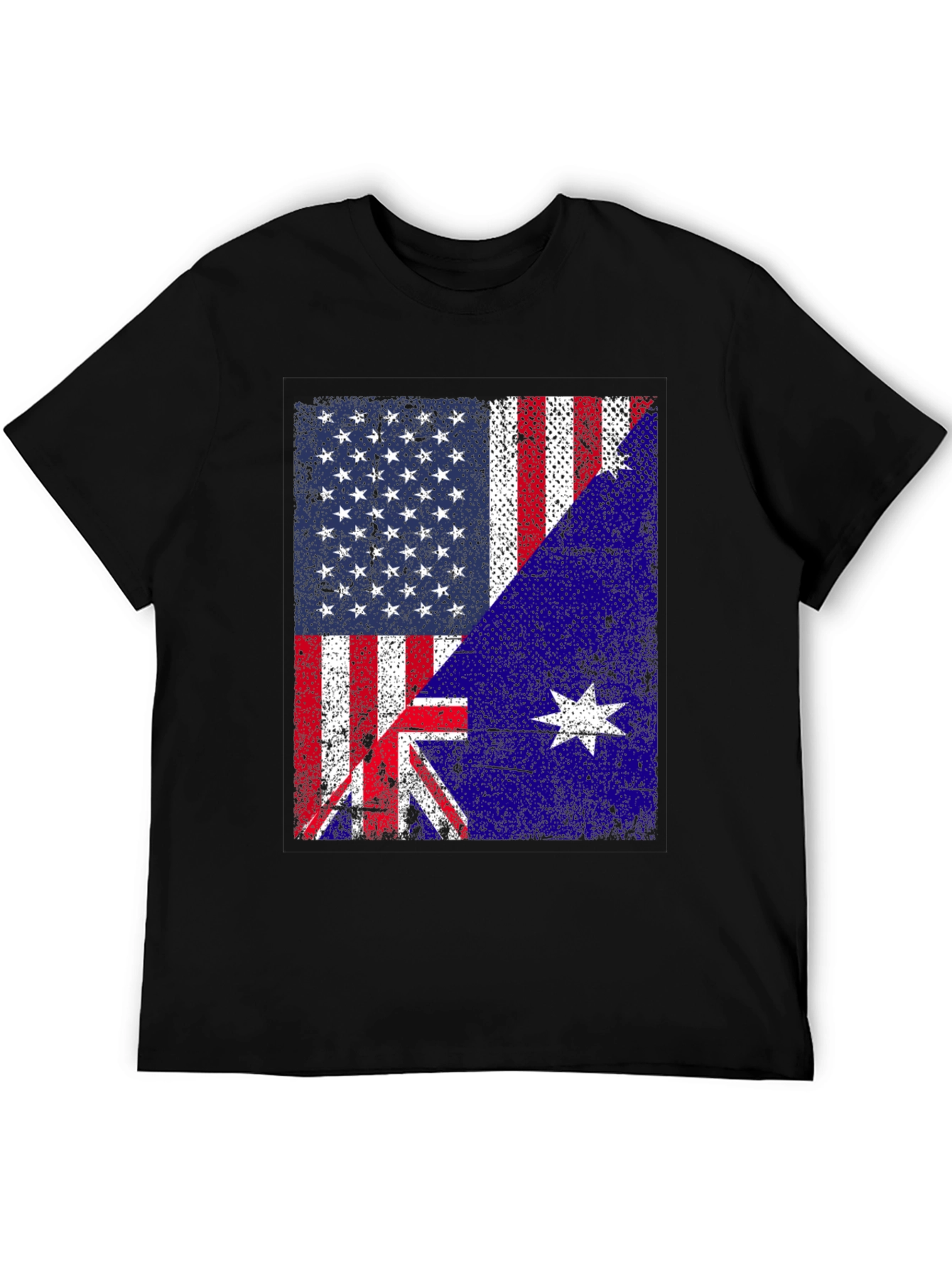 US Australia Flag Graphic T-Shirt
