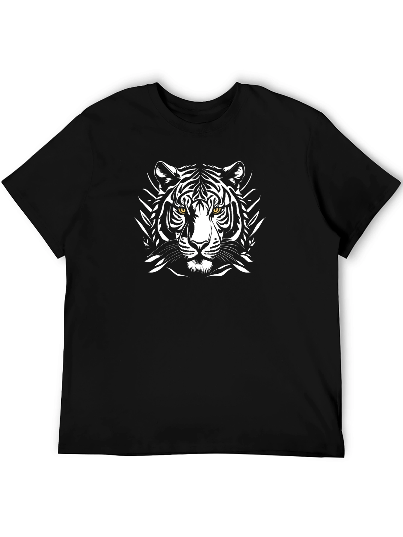 Black Tiger Graphic Tee - Stylish Mens T-Shirt