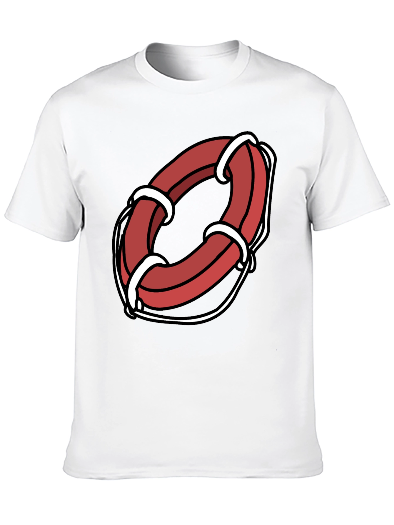 Cartoon Life Preserver Graphic Tee