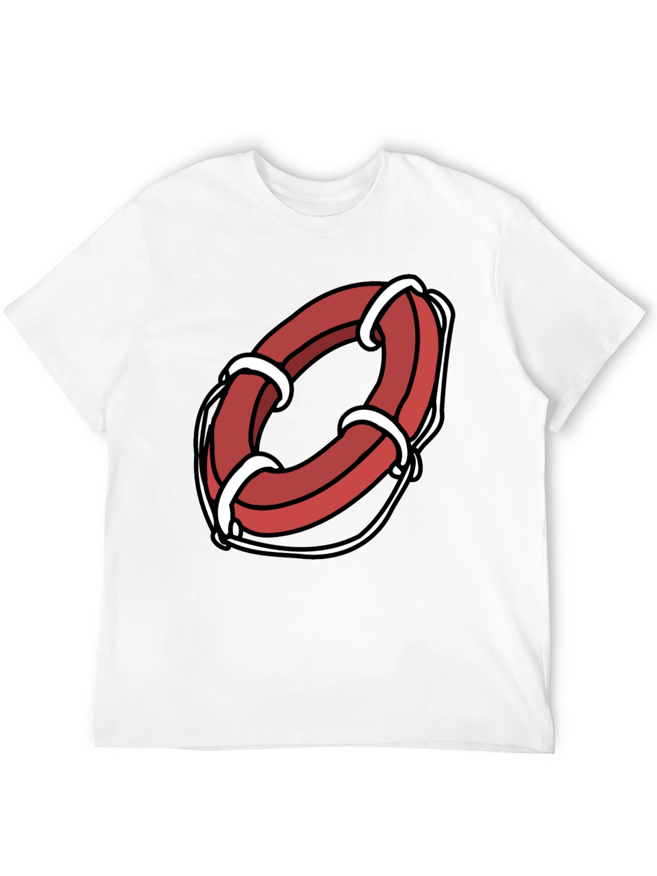 Cartoon Life Preserver Graphic Tee