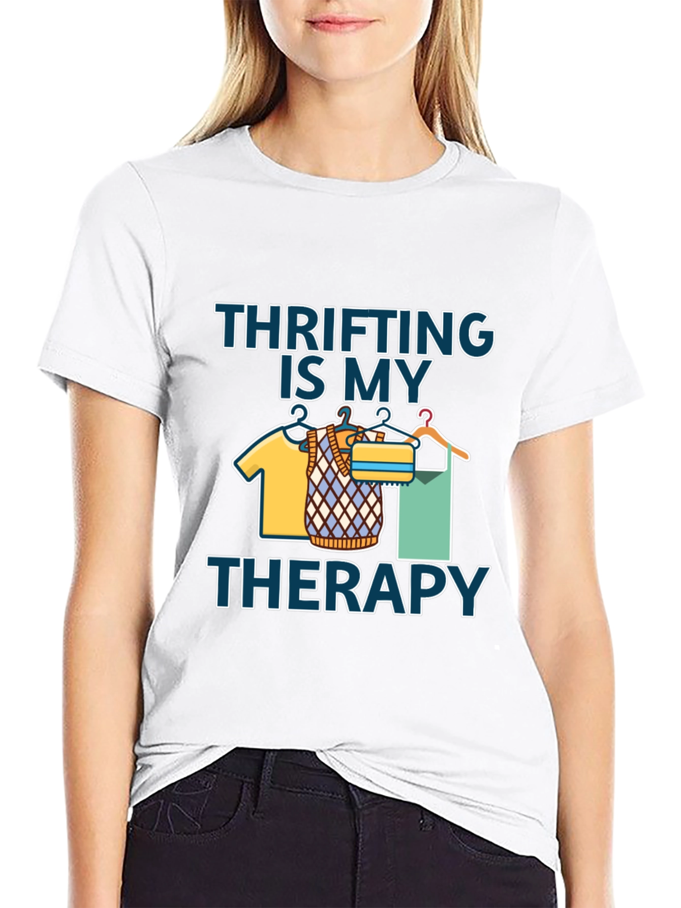 Thrifting Is My Therapy Graphic T-Shirt