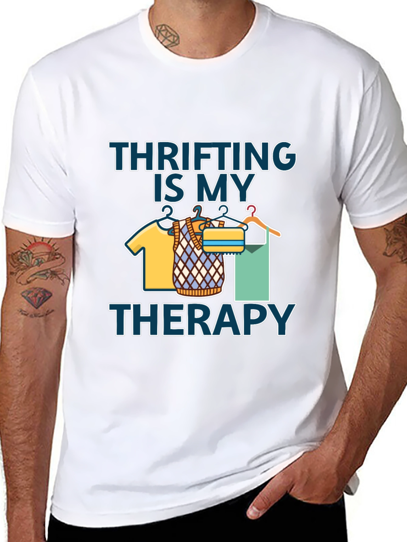 Thrifting Is My Therapy Graphic T-Shirt