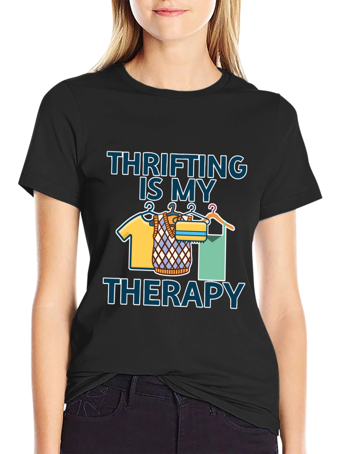 Thrifting Is My Therapy Graphic T-Shirt