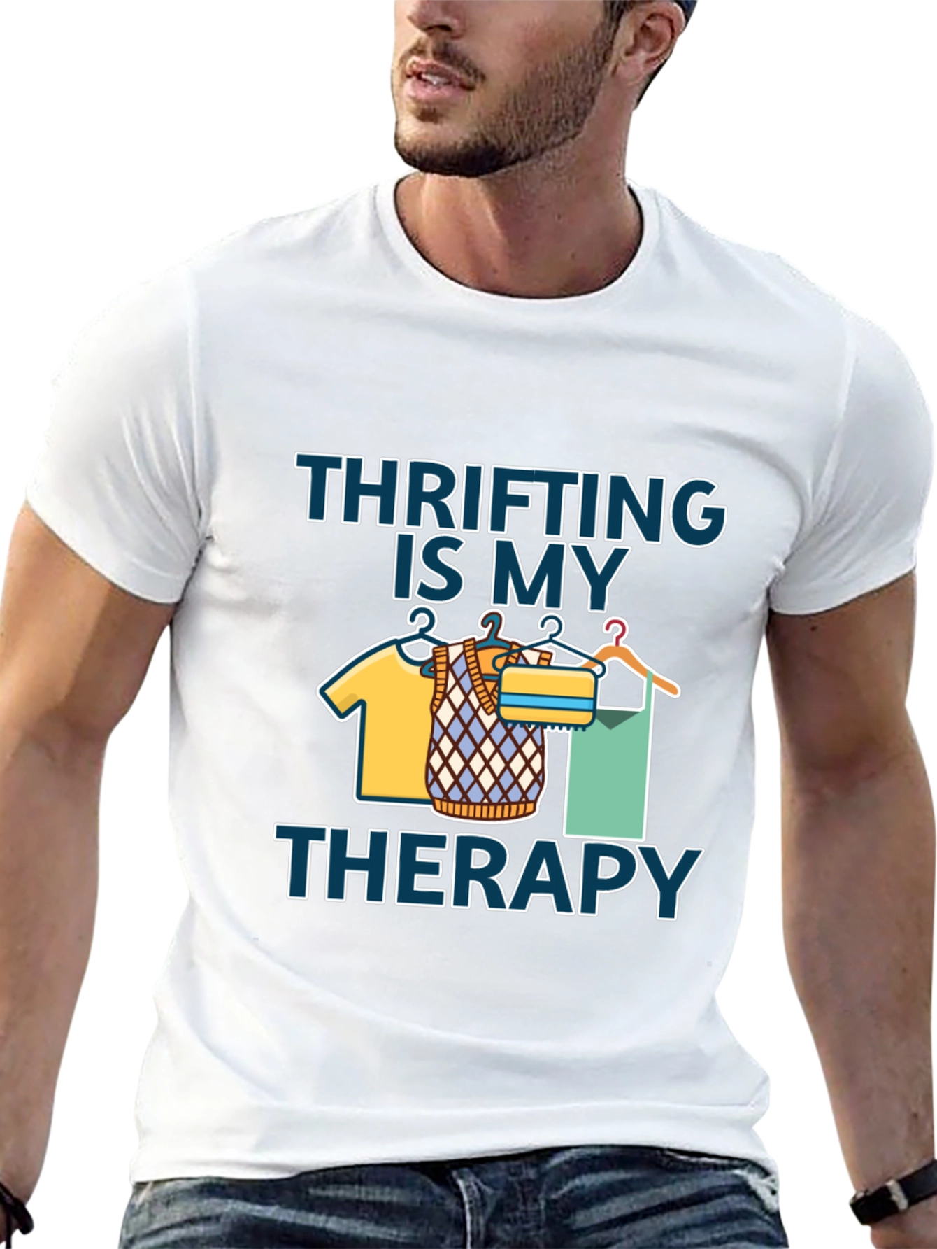 Thrifting Is My Therapy Graphic T-Shirt