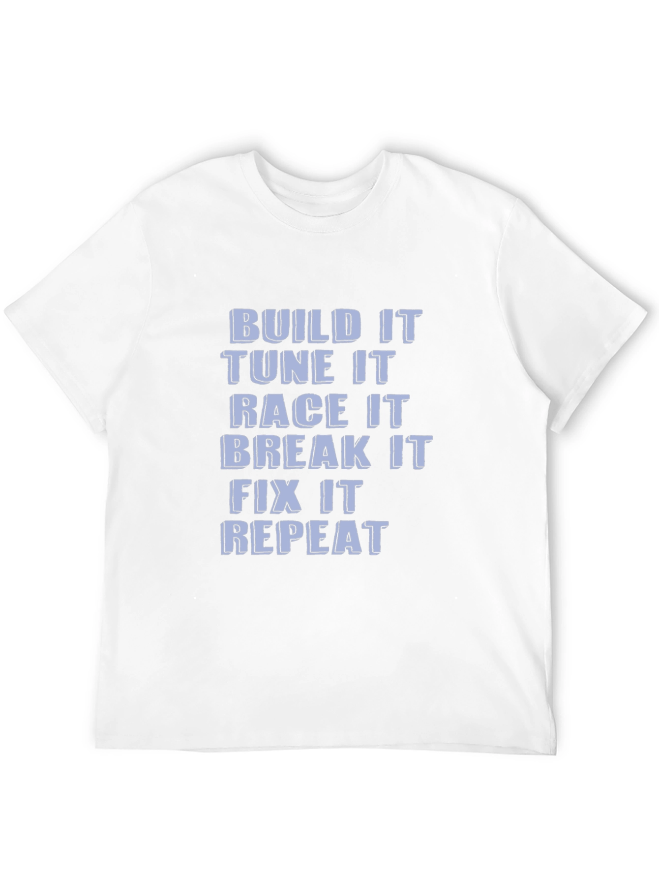 Build Tune Race Repeat Black Graphic Tee