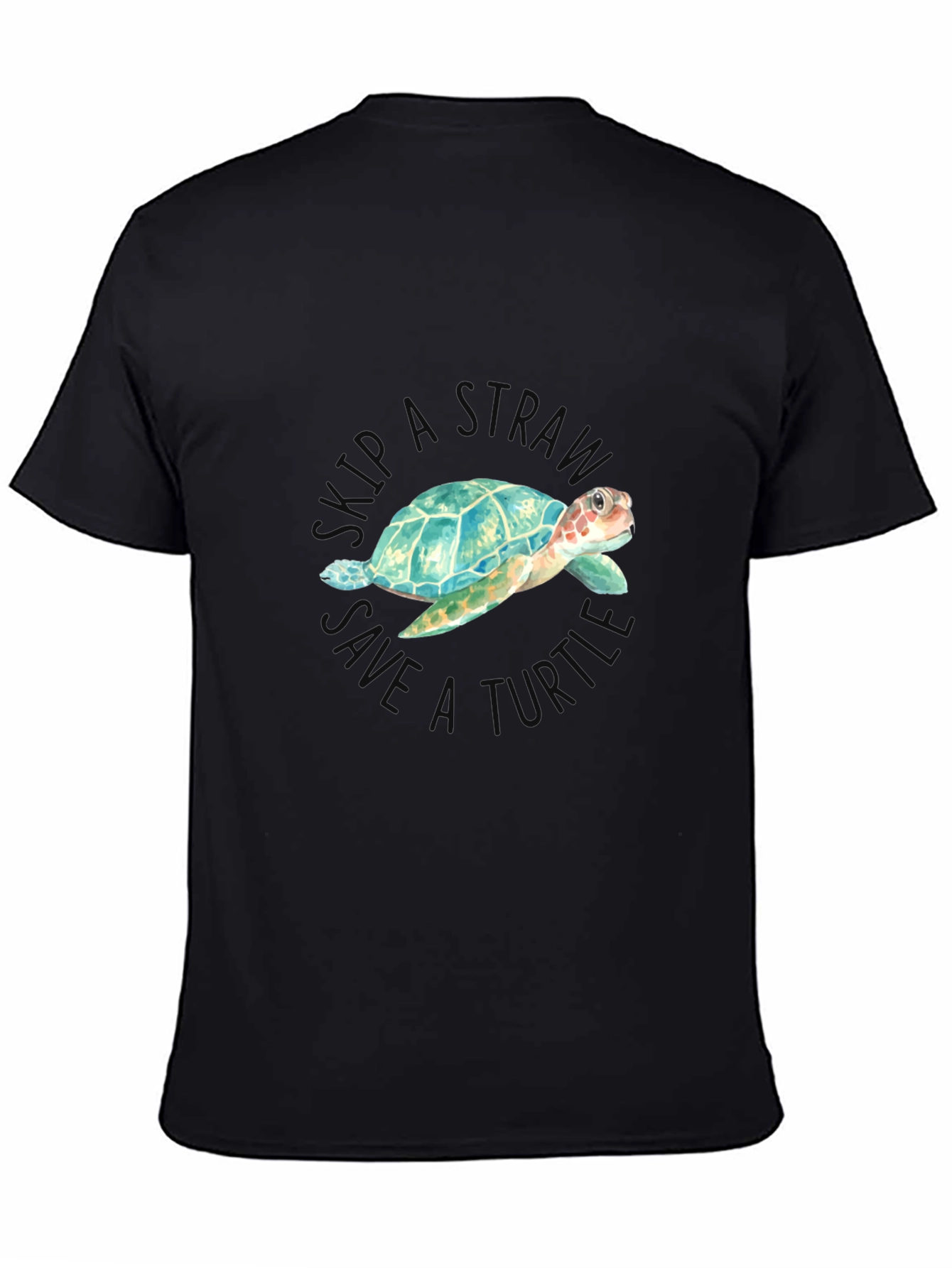 Skip a Straw Save a Turtle T-Shirt