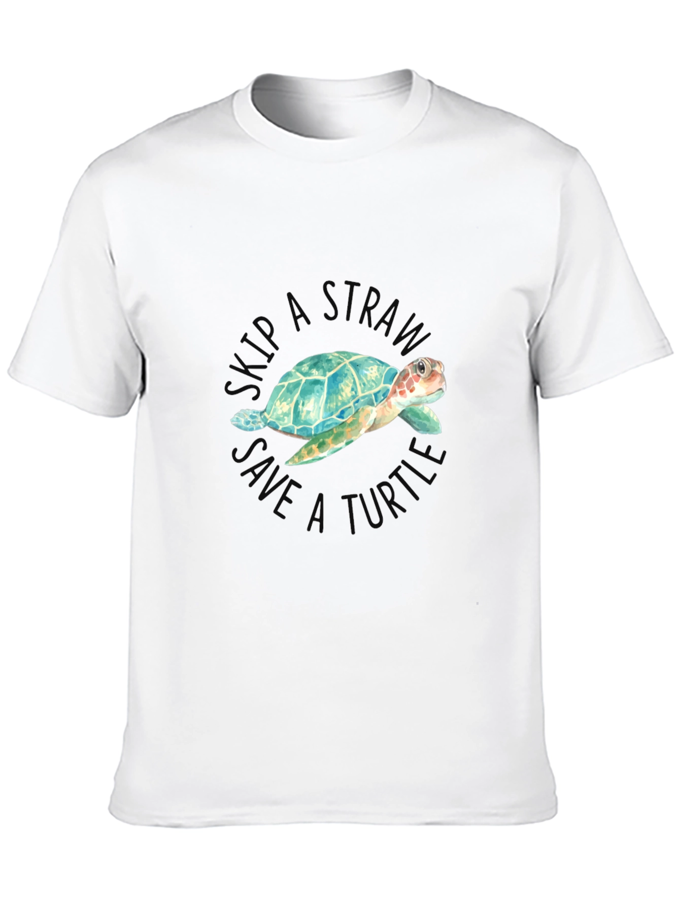 Skip a Straw Save a Turtle T-Shirt
