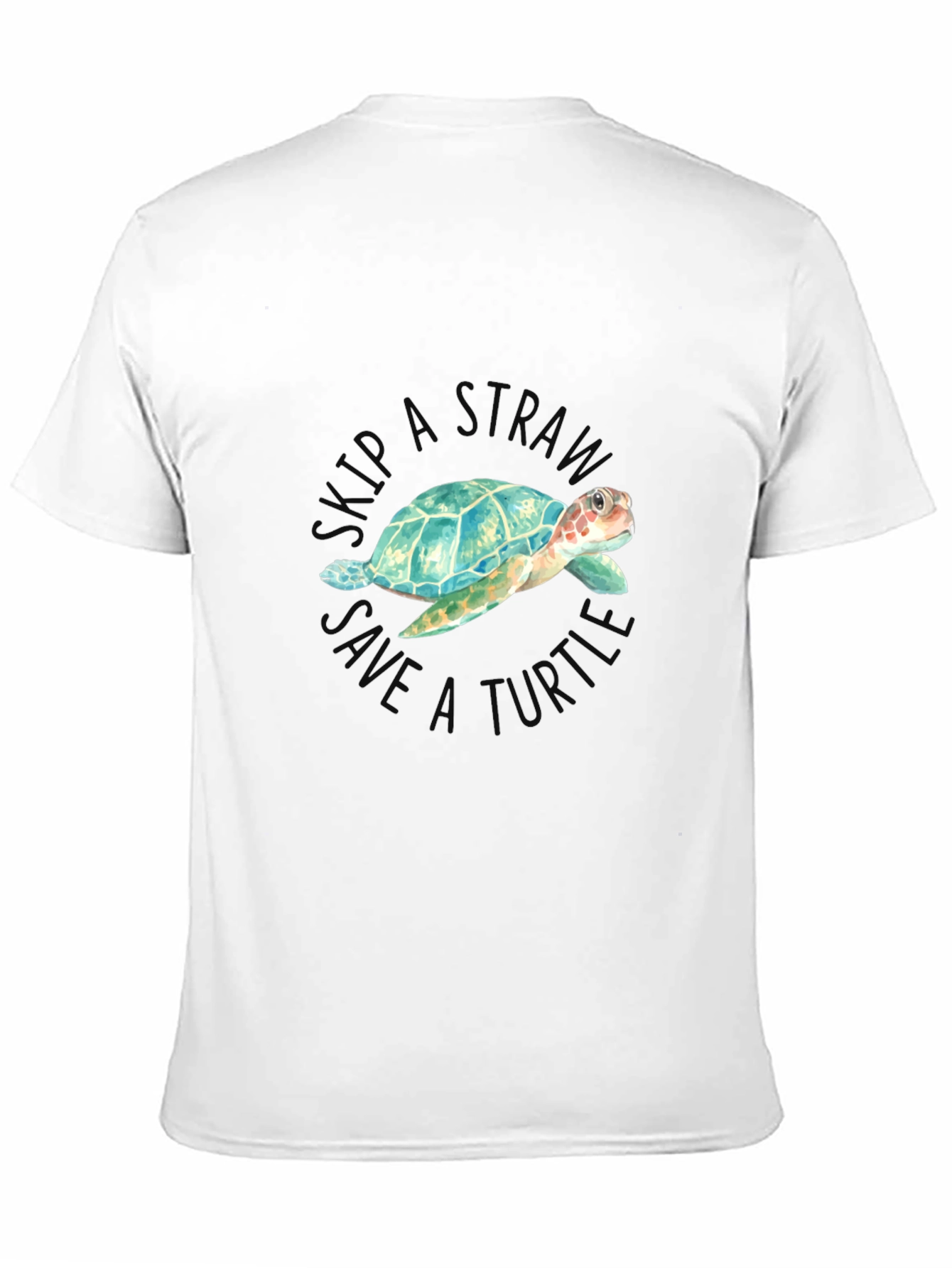 Skip a Straw Save a Turtle T-Shirt