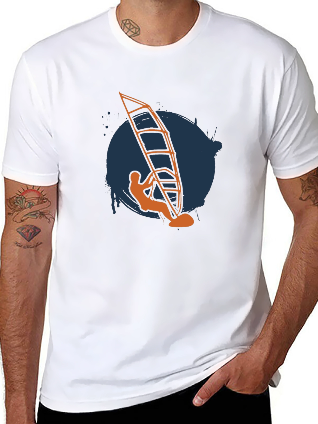 Windsurfer Graphic Tee - Sporty Style