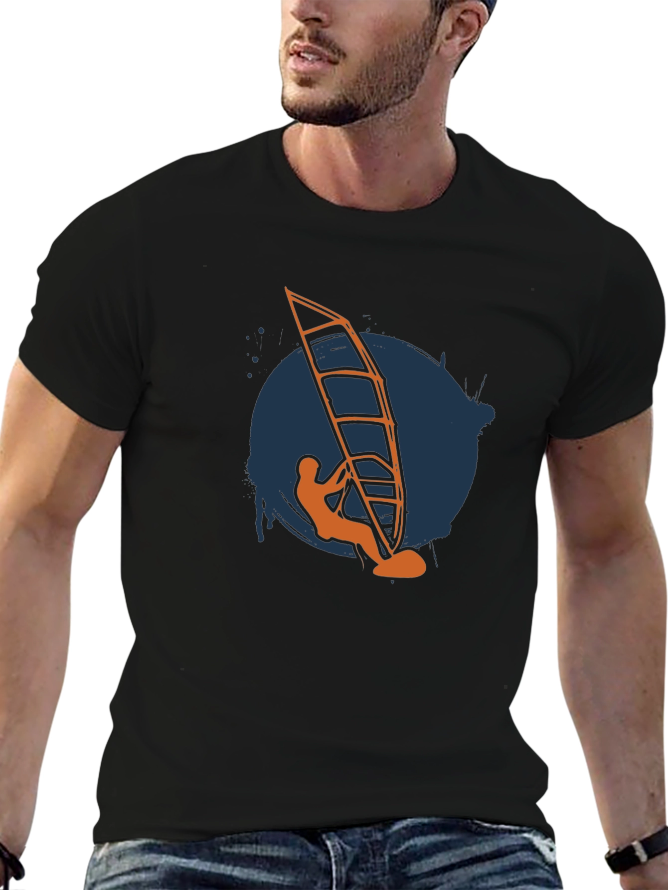 Windsurfer Graphic Tee - Sporty Style