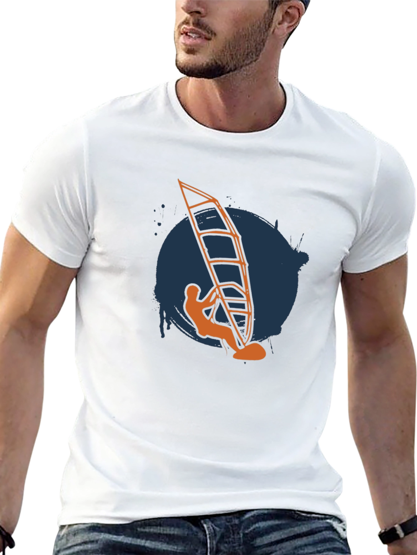 Windsurfer Graphic Tee - Sporty Style