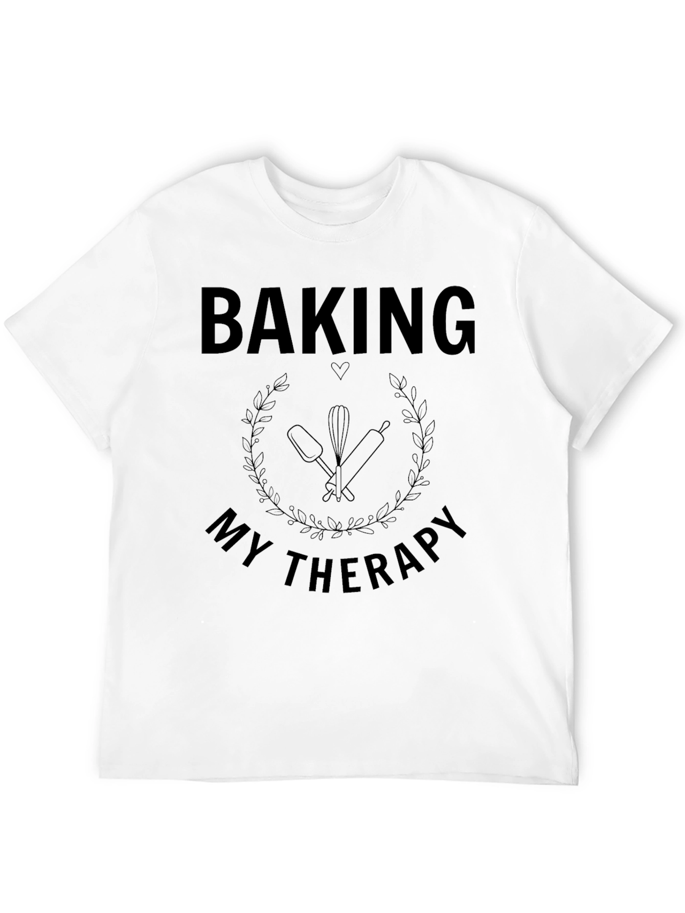 Baking Therapy T-Shirt - Relaxing Hobby Tee