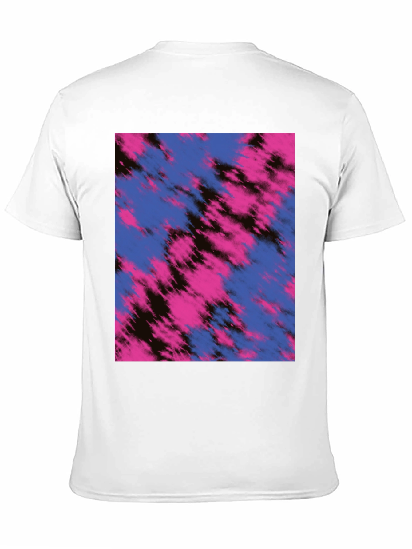 Abstract Tie-Dye Print Crew Neck T-Shirt