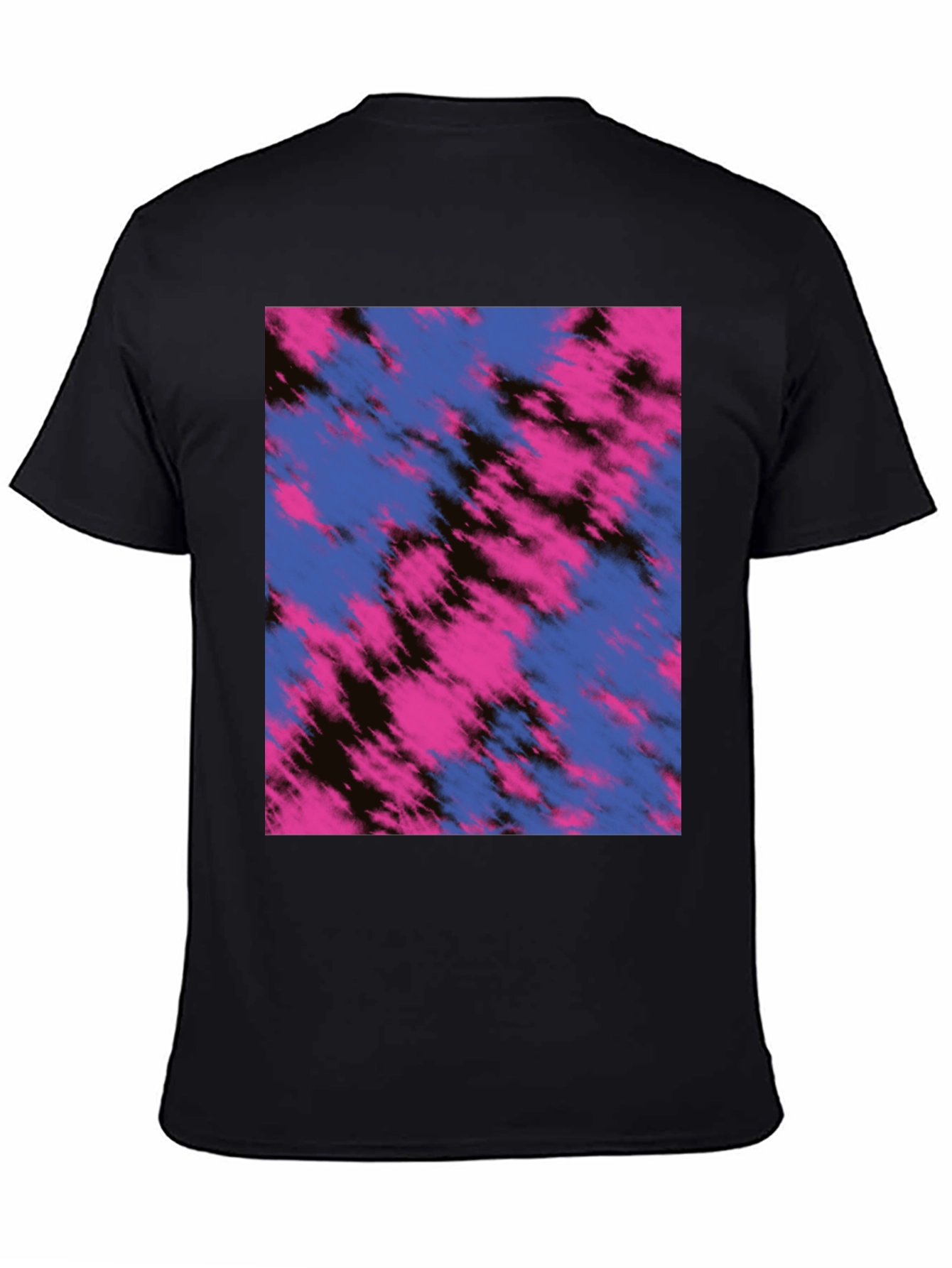 Abstract Tie-Dye Print Crew Neck T-Shirt