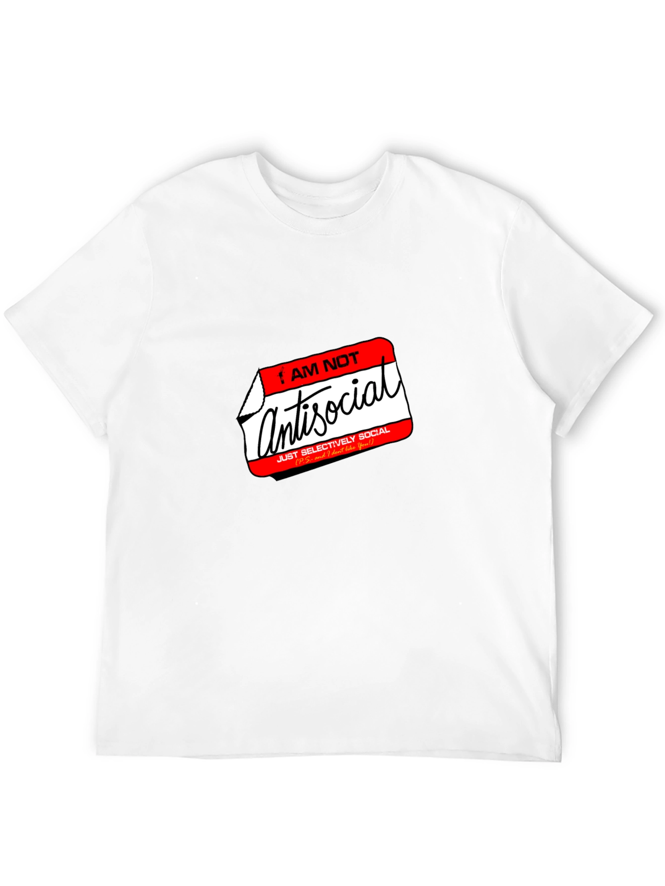 Antisocial T-Shirt - Selectively Social Funny Tee