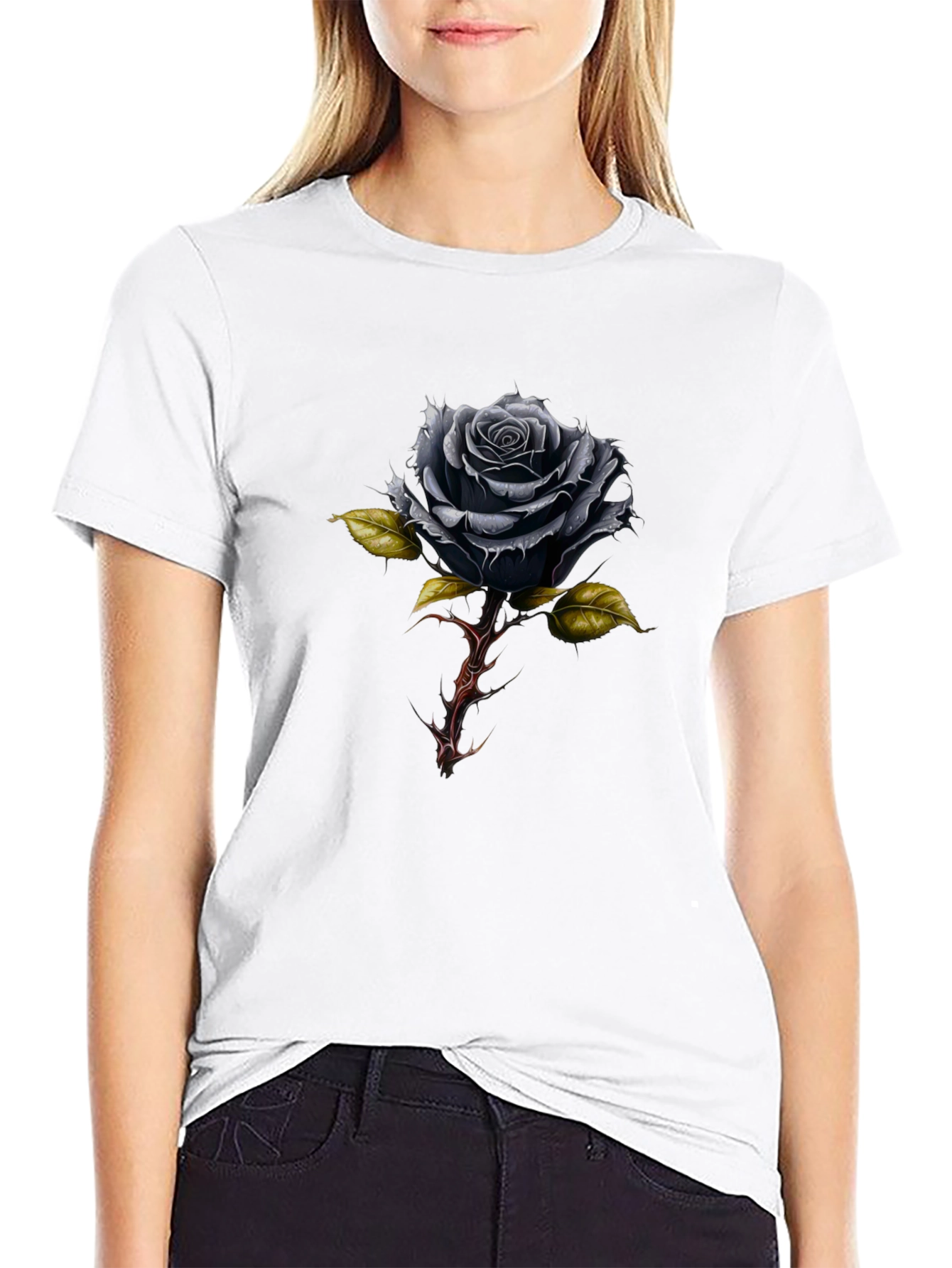 Black Rose Graphic Tee