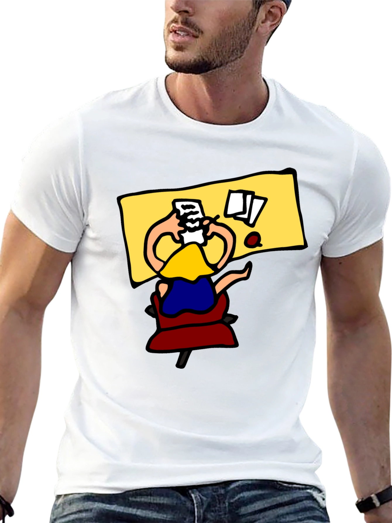 Cartoon Desk T-Shirt