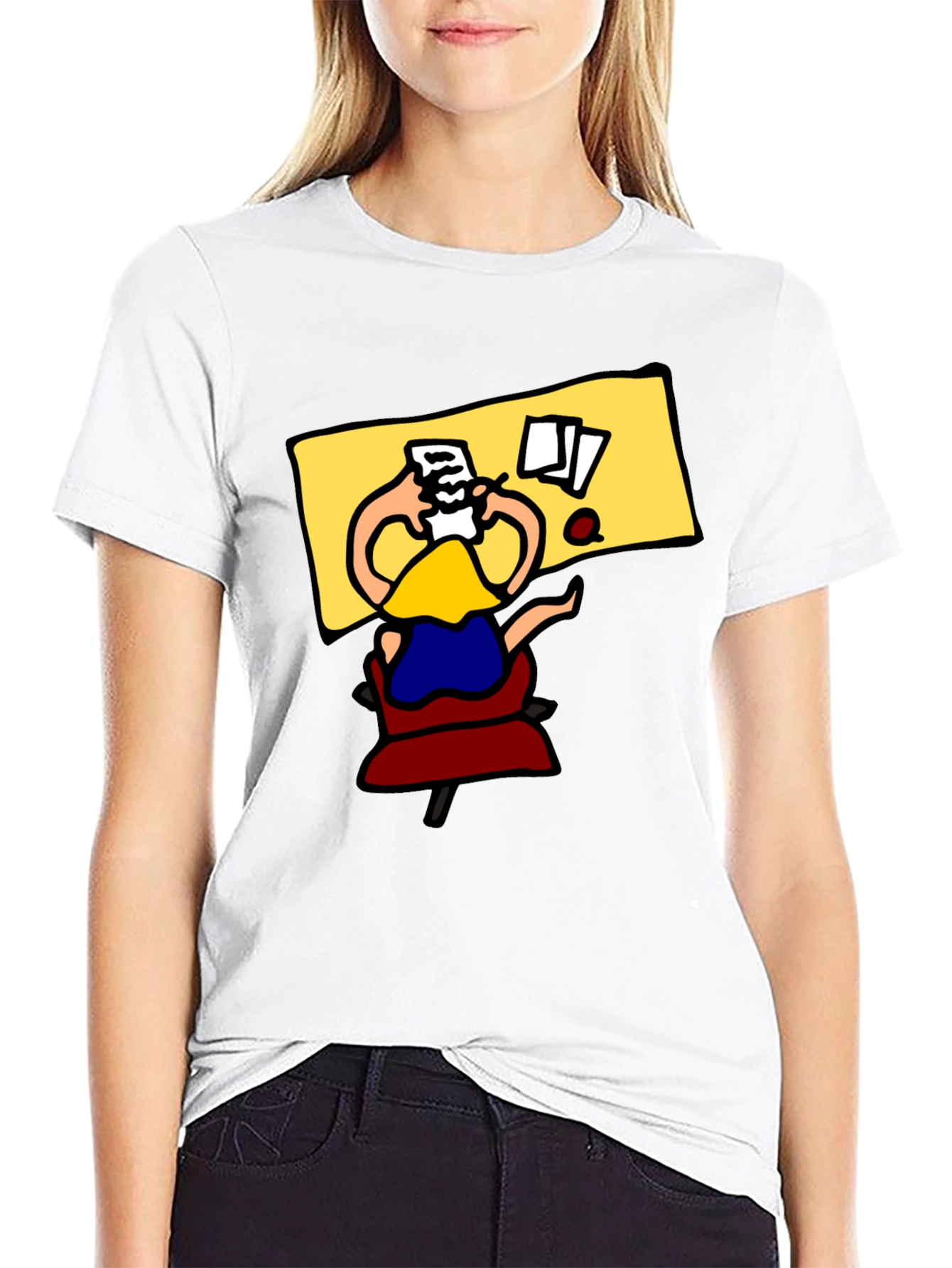 Cartoon Desk T-Shirt