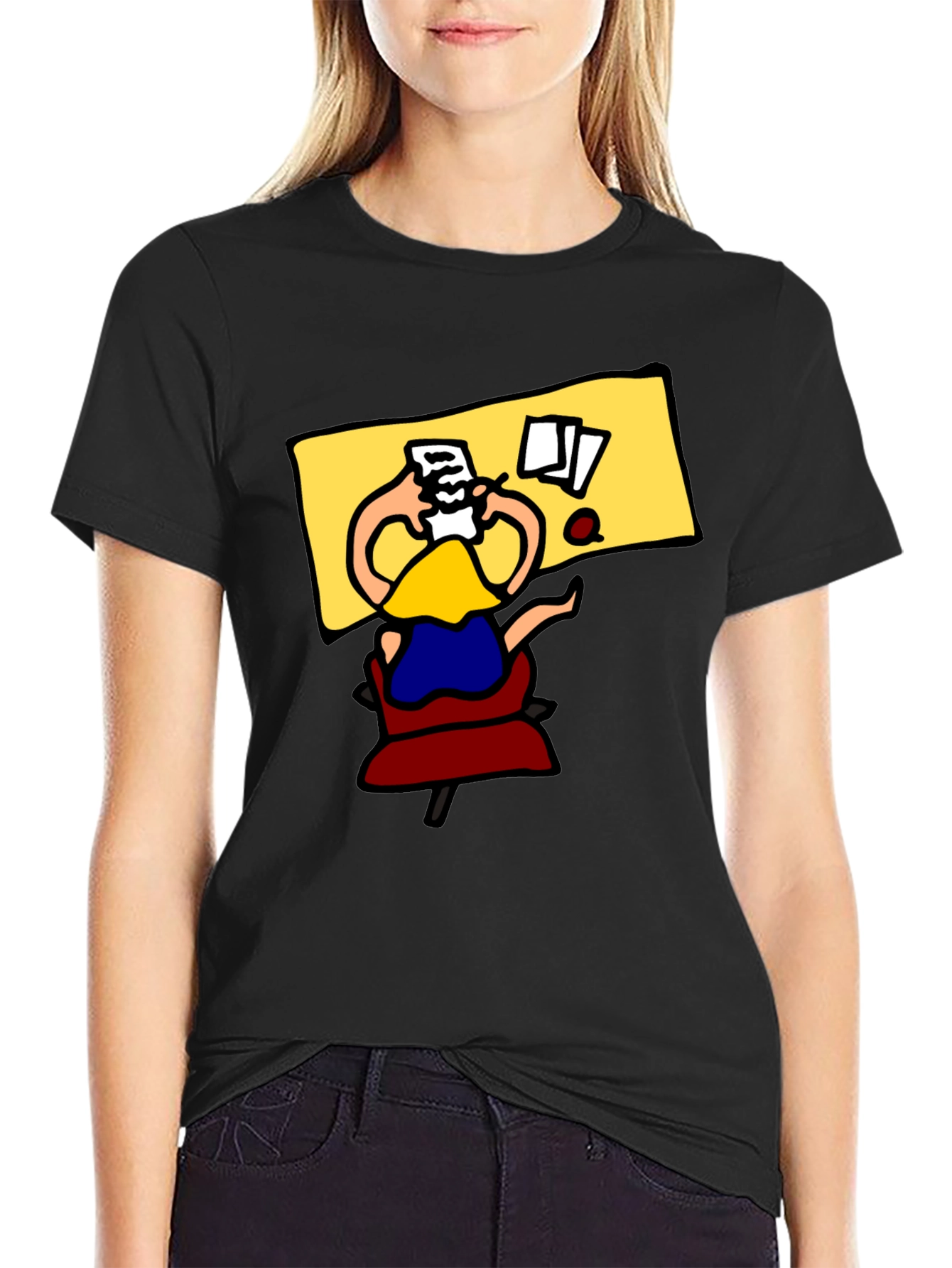 Cartoon Desk T-Shirt